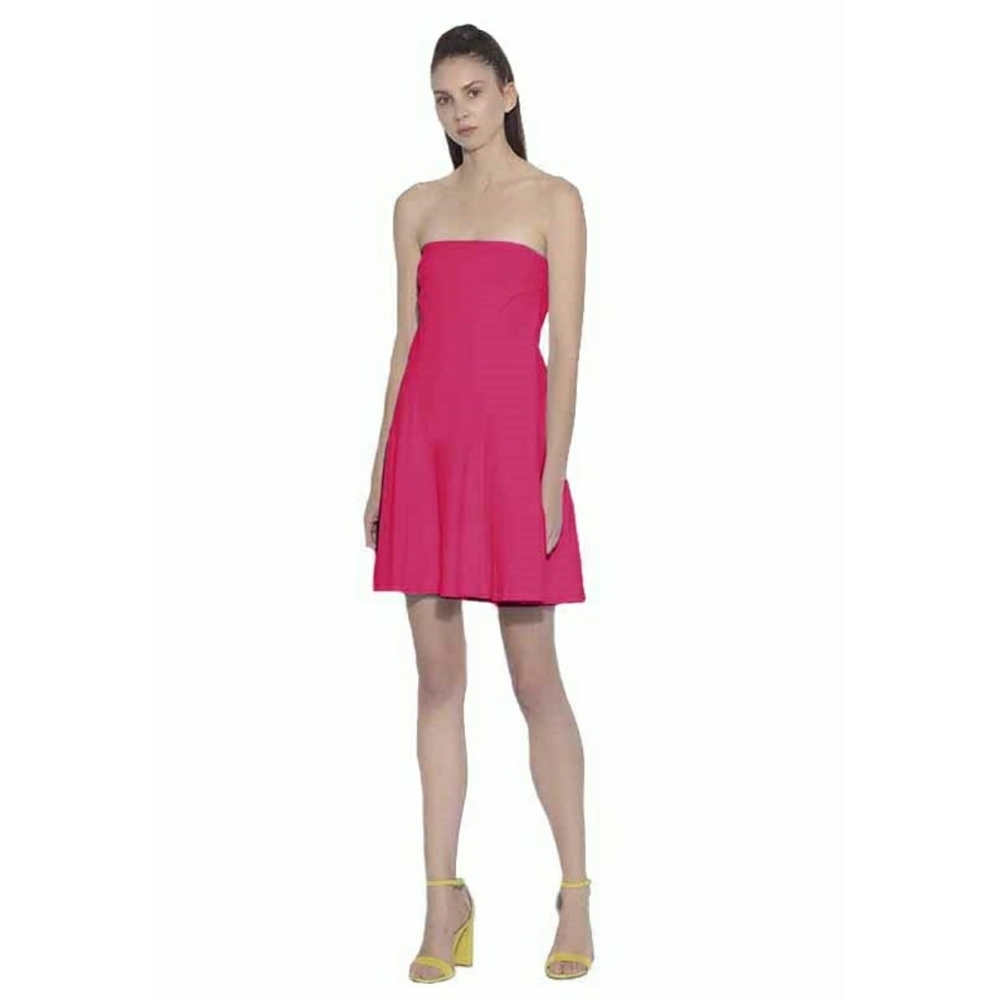 Susana Monaco Daniela Pink Strapless Dress